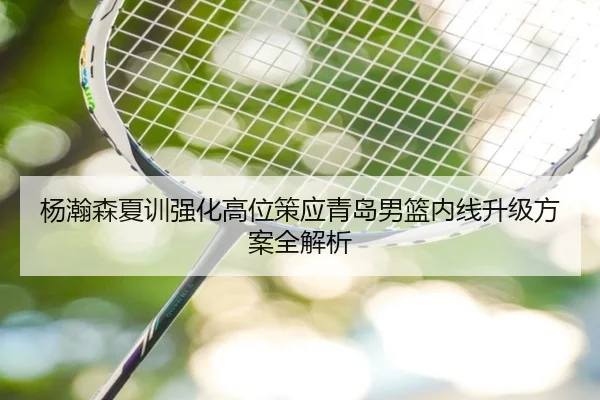 杨瀚森夏训强化高位策应青岛男篮内线升级方案全解析